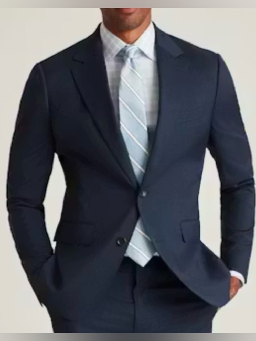Bonobos Navy Blue 2 Bt Wool Slim Fit Jetsetter Blazer Sz 38 R
